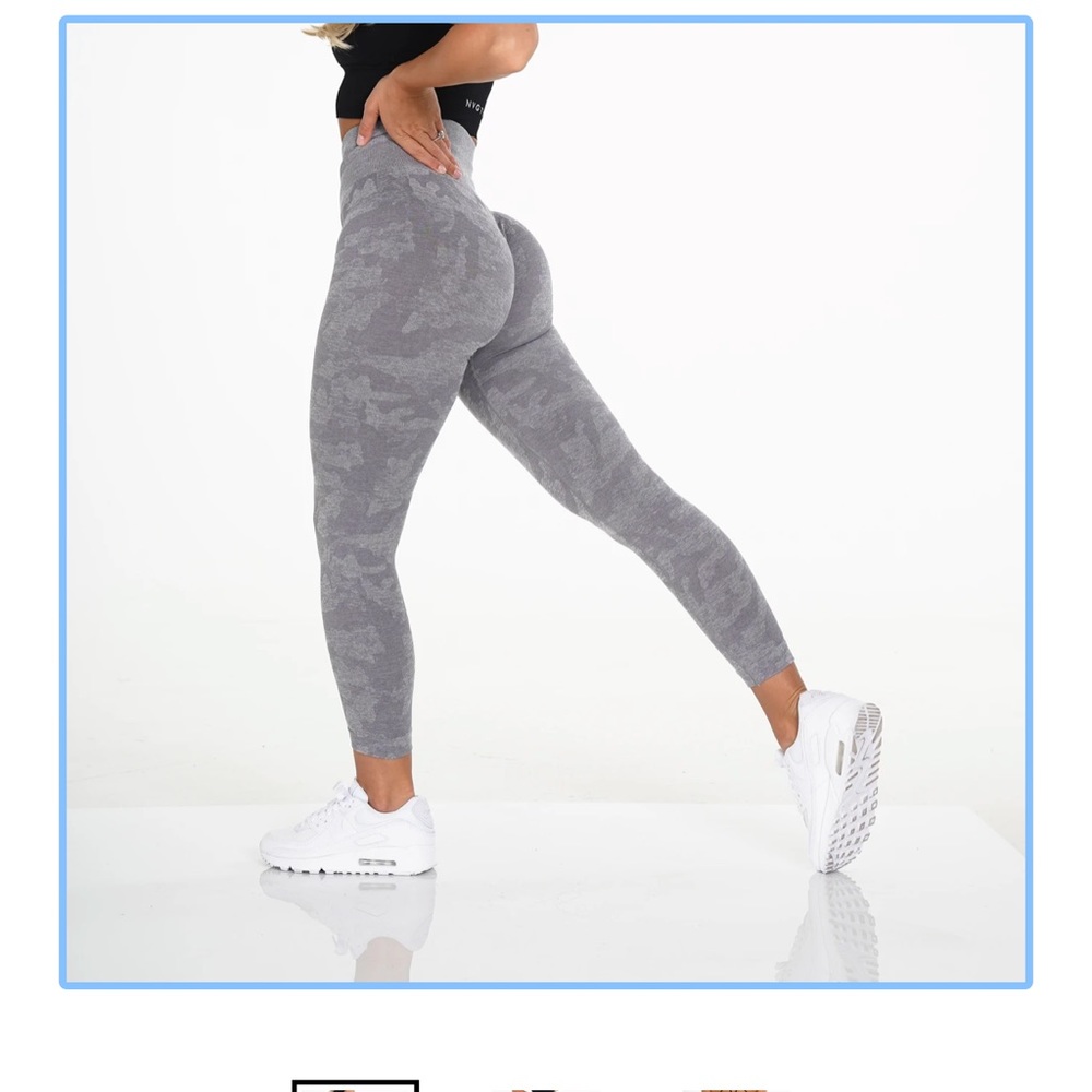 NVGTN Gray Cammo Seamless leggings. Used, but great condition. Very flattering.